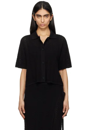 Holzweiler Chemise Kelp noire en crochet
