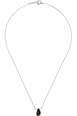 Isabel Marant Collier argenté à pendentif en pierre