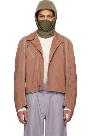 Kiko Kostadinov Blouson brun à empiècements sculpturaux édition Fox Racing
