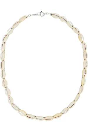 Isabel Marant Collier argenté et blanc cassé à coquillages