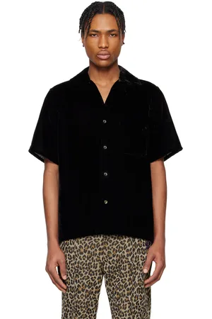 Pins & Needles Chemise noire à col italien