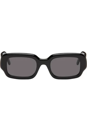 Loewe Lunettes de soleil rectangulaires noires à monture étroite