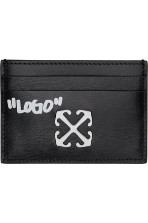 OFF-WHITE Porte-carte noir à texte - Jitney
