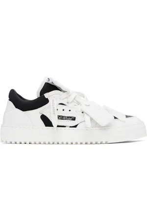 OFF-WHITE Baskets de court basses 3.0 blanc et noir à logos