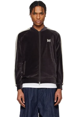 Pins & Needles Blouson de survêtement noir à col droit