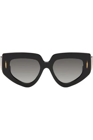 Loewe Lunettes de soleil Butterfly noires à effet masque