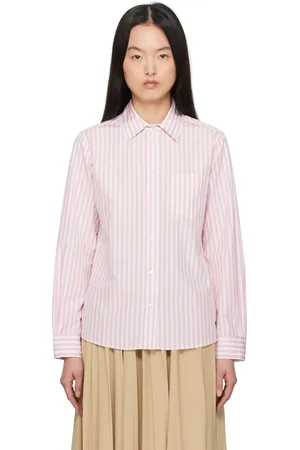 Max Mara Chemise Bahamas rose et blanc