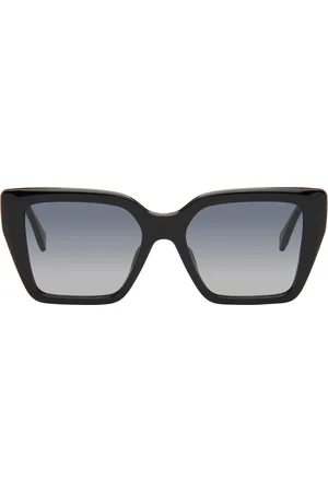 Fendi Lunettes de soleil noires à ferrures FF
