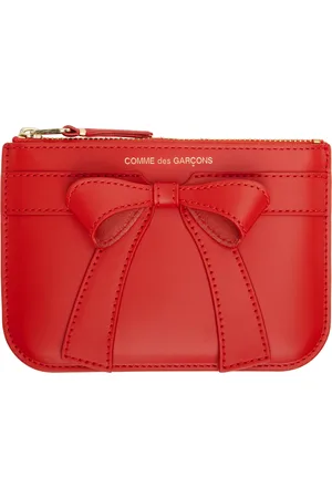 Comme des Garçons Portefeuille rouge à boucle décorative