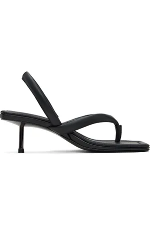 St Agni Sandales à talon noires à bride de style tong