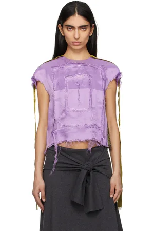 Edward Cuming Haut Scratch The Itch mauve et vert