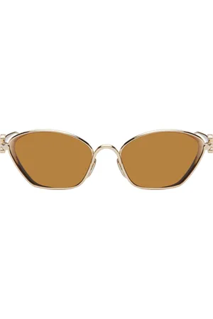 Loewe Lunettes de soleil dorées à anagrammes