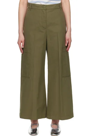 Max Mara Pantalon Quiz kaki