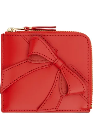 Comme des Garçons Portefeuille rouge à boucle décorative