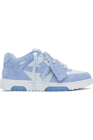 OFF-WHITE Baskets Out Of Office bleues en suède