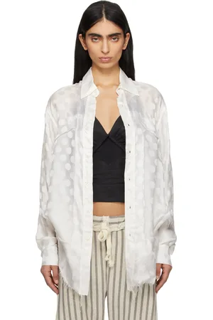 Edward Cuming Chemise Lung Window blanc cassé