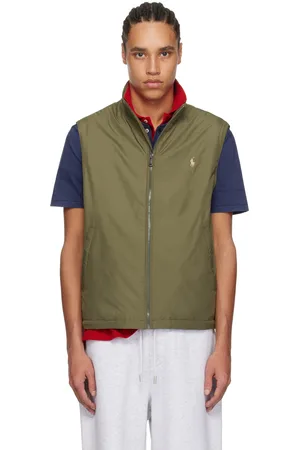 Ralph Lauren Veste pliable kaki en taffetas