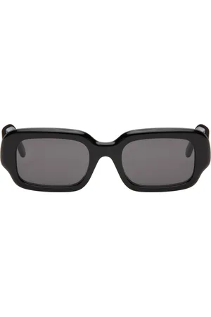 Loewe Lunettes de soleil rectangulaires noires à monture étroite
