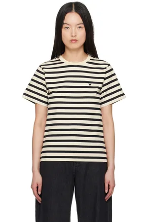 Max Mara T-shirt Satrapo noir et blanc cassé