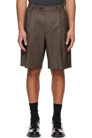 mfpen Short brun à coupe classique