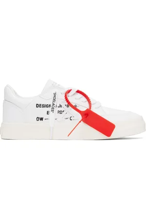 OFF-WHITE Baskets basses Animation blanches à semelle en caoutchouc vulcanisé