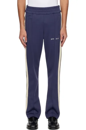 Palm Angels Pantalon de survêtement bleu marine à logo