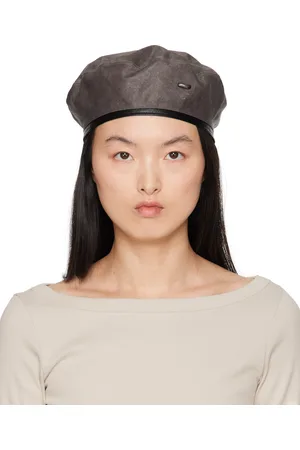 OUR LEGACY Béret brun en nylon