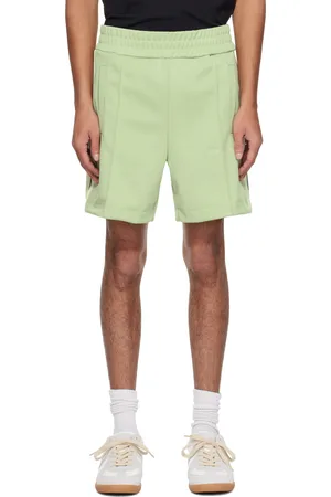 Palm Angels Short de survêtement vert à logo brodé