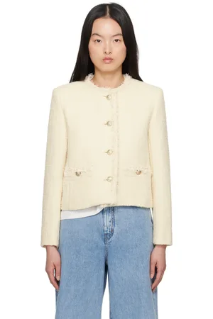 Max Mara Blouson Balia blanc cassé
