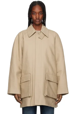 Filippa K Blouson rembourré beige à poches à rabat