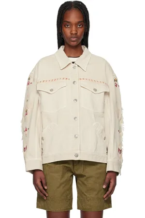 Isabel Marant Blouson beige Manona en denim