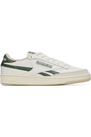 Reebok Baskets rétro Revenge blanc cassé et vert - Club C