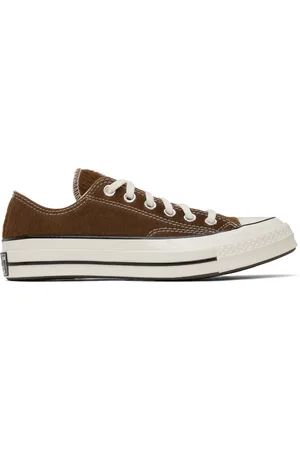 Converse Baskets Chuck 70 Premium brunes en cuir