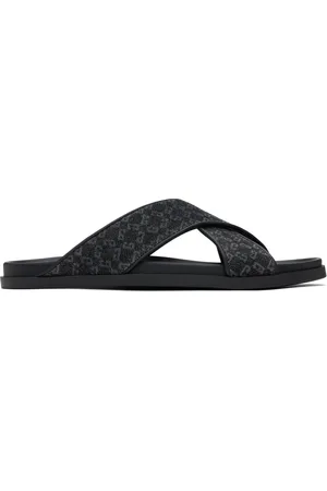 Givenchy Sandales à enfiler G Plage noires à monogrammes 72