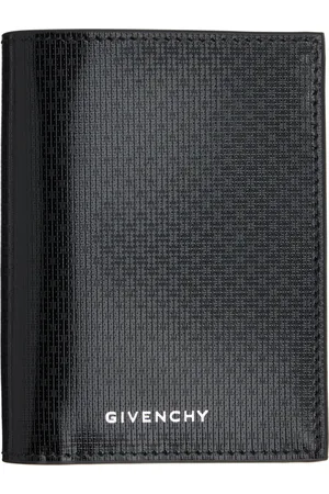 Givenchy Porte-carte noir en cuir à motif 4G