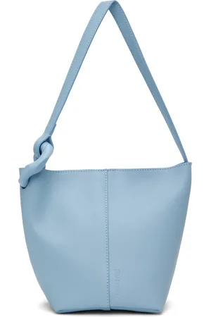 J.W.Anderson Petit cabas de style seau bleu à logo et à maillon gourmette