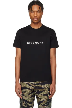 Givenchy T-shirt ajusté noir à logos inversés