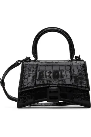 Balenciaga Micro sac à main Hourglass noir