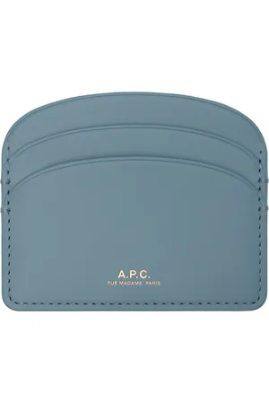 A.P.C. Porte-carte Demi-lune bleu