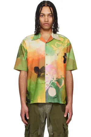 Andersson Bell Chemise Rhino multicolore à motif tie dye exclusive à SSENSE