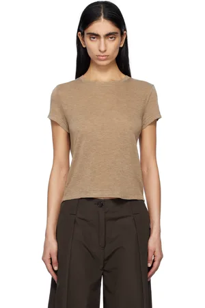 AGOLDE T-shirt rétréci Adine brun