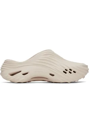 Crocs Sabots Wave beiges à semelle Echo