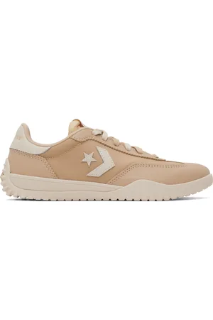Converse Baskets Run Star brun clair en nylon et en cuir