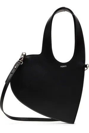 COPERNI Cabas en forme de cœur Baby noir à bandoulière