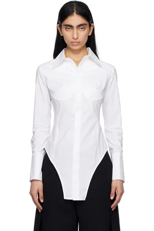 Jean Paul Gaultier Chemise de style justaucorps blanche