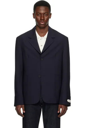 Jacquemus Veston bleu marine en canevas - La croisière