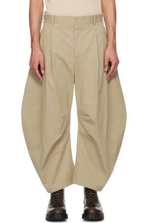 Hed Mayner Pantalon incurvé kaki