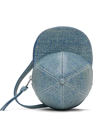 J.W.Anderson Moyen sac à bandoulière en forme de casquette bleu en cuir