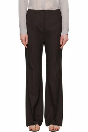 AMOMENTO Pantalon droit brun