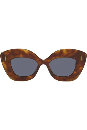 Loewe Lunettes de soleil Butterfly Screen brunes